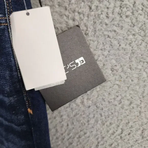 Joe's Jeans The Asher Slim Fit Jeans Mens 31 Navy Denim Faded Button Zip Closure - Picture 4 of 15